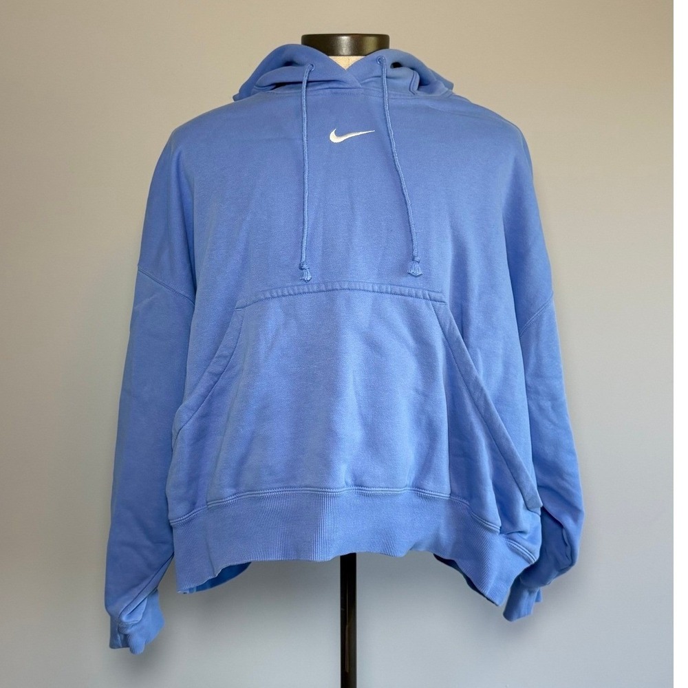 Nike Sportswear Phoenix Fleece Oversized Hoodie Blue DQ5858-450 Womens XL